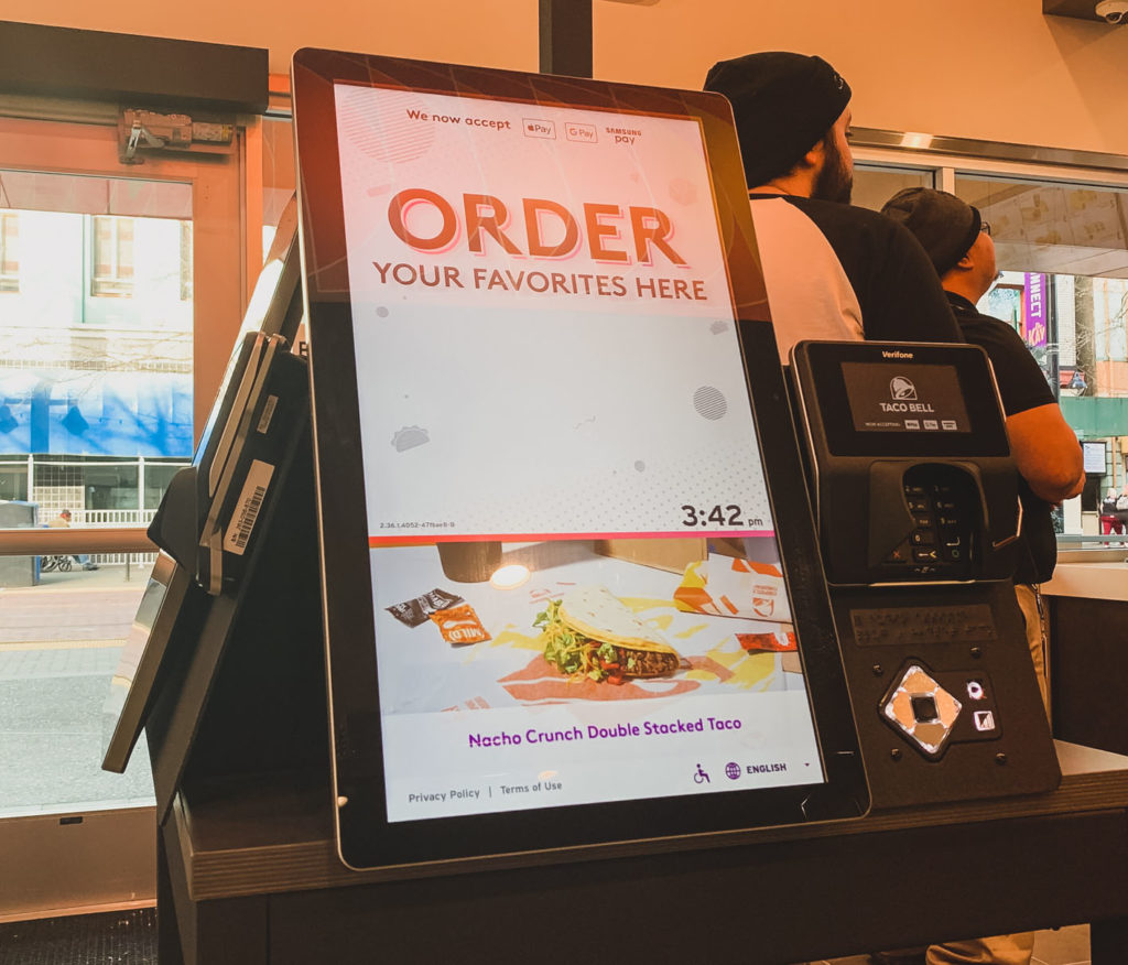 Order Kiosk - Taco Bell Cantina Sacramento