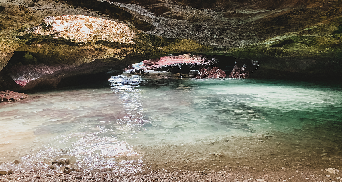 Makua Beach & Mermaid Caves at Nanakuli Beach Park on Oahu