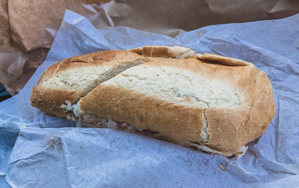 Crab Sandwich from Spud Point Crab Company