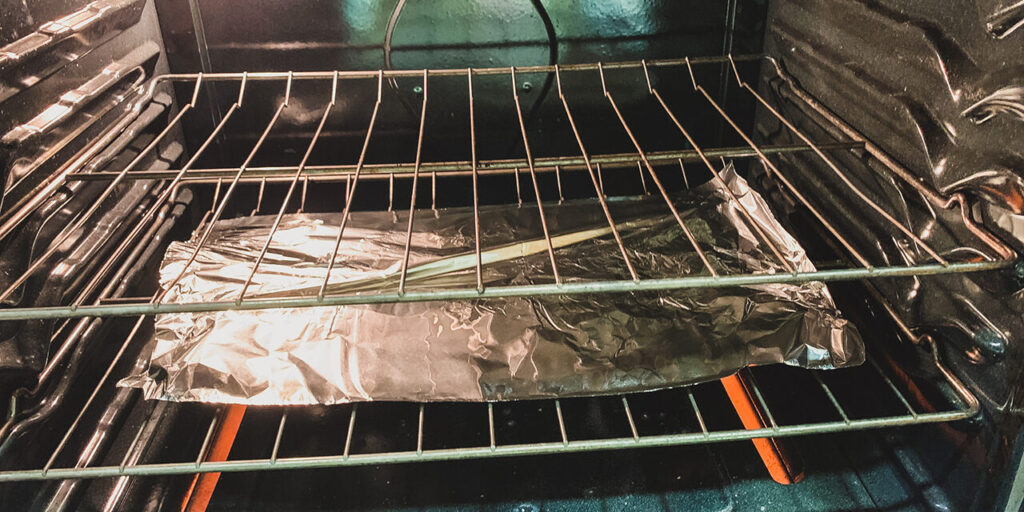 1. Set oven to 400 °F and add tin foil