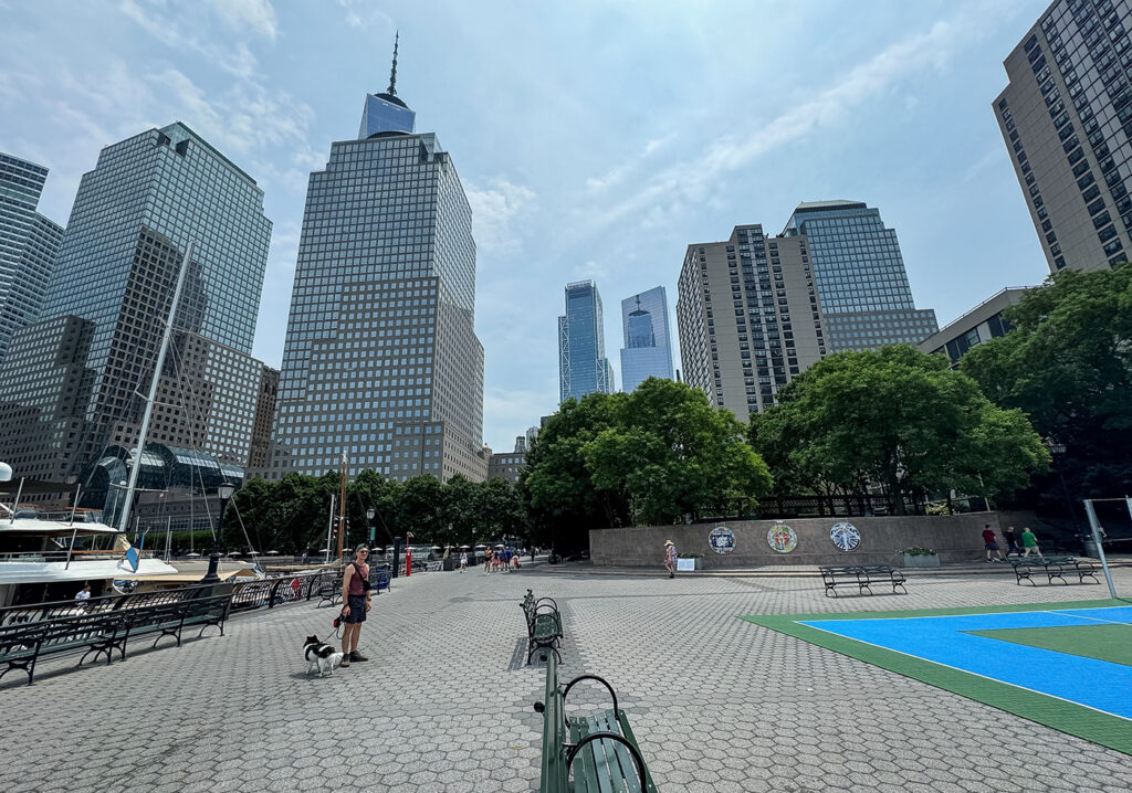 Esplanade Plaza along the Battery Park City Esplanade