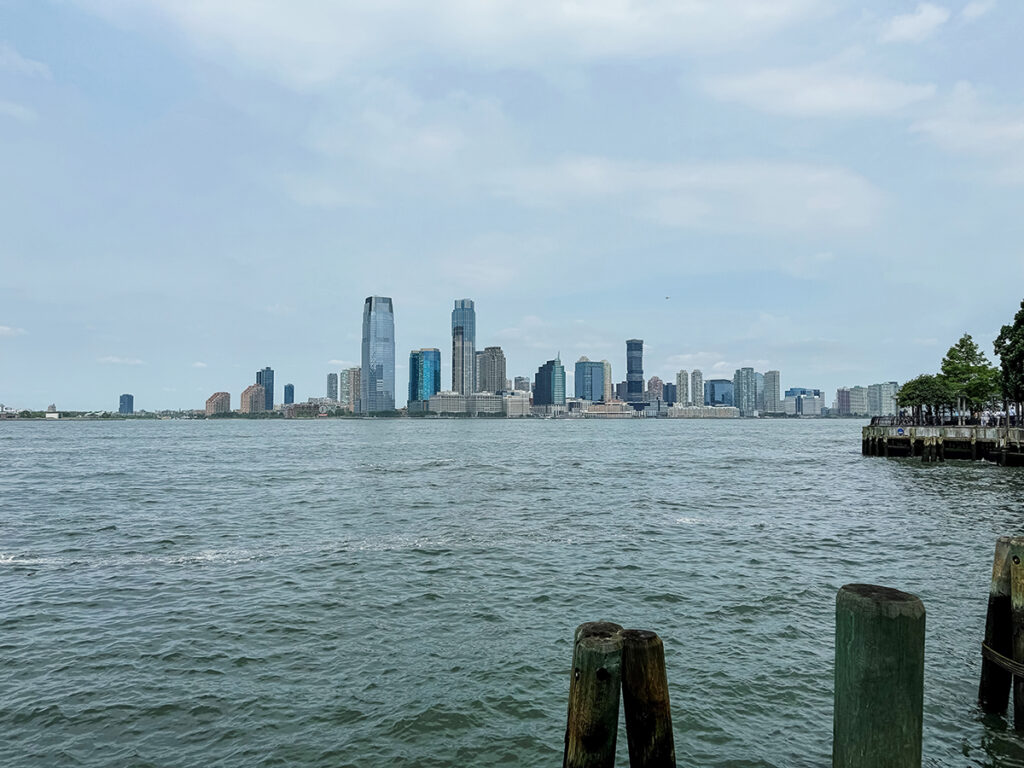 View of Jersey City from New York City across the Hudson River