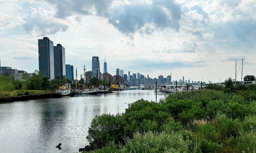 View of Jersey City from the Ethel Pesin Liberty Footbridge