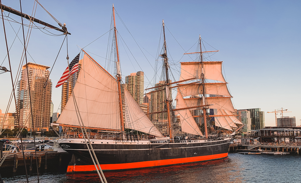 Star of India at the Maritime Museum of San Diego at Waterfront Park