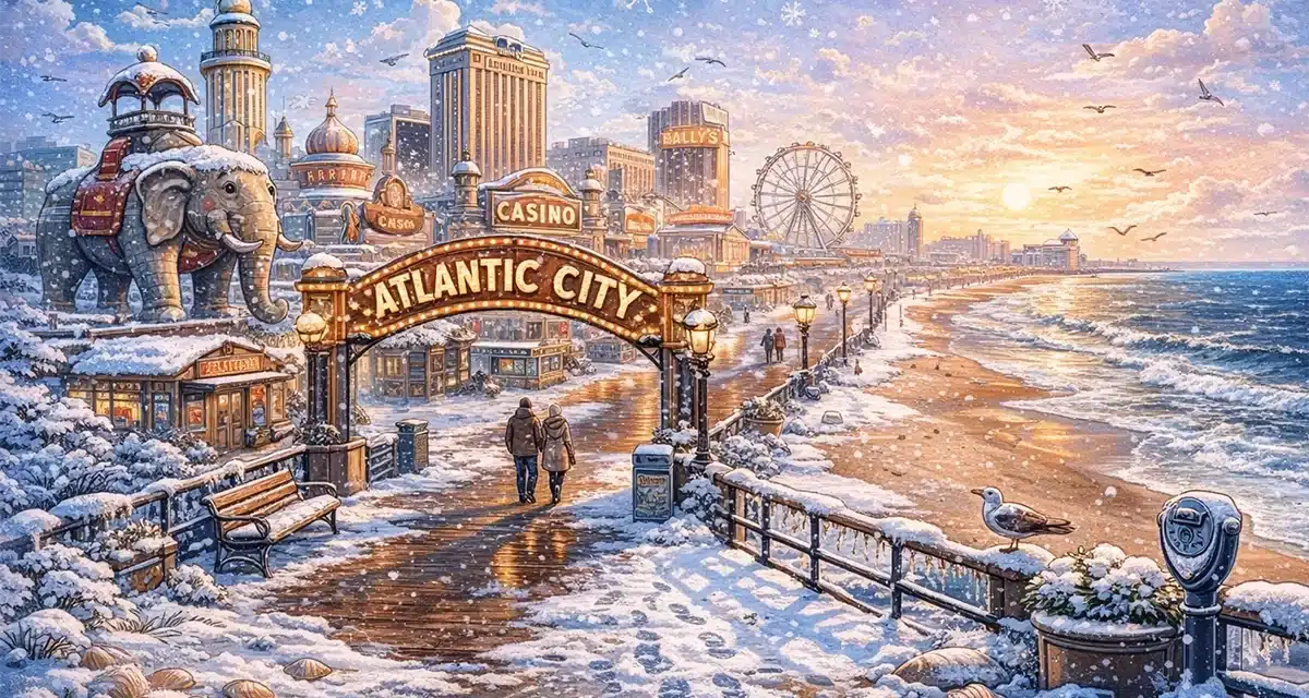 A Winter Day Trip To Atlantic City