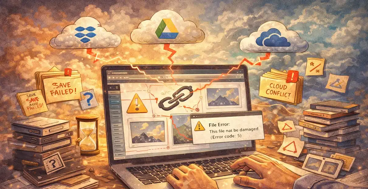 When Cloud Sync Breaks InDesign Projects