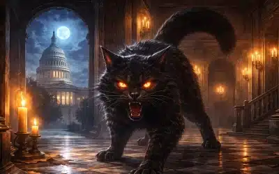 The Demon Cat of D.C. Represents Government Power & Political Anxiety