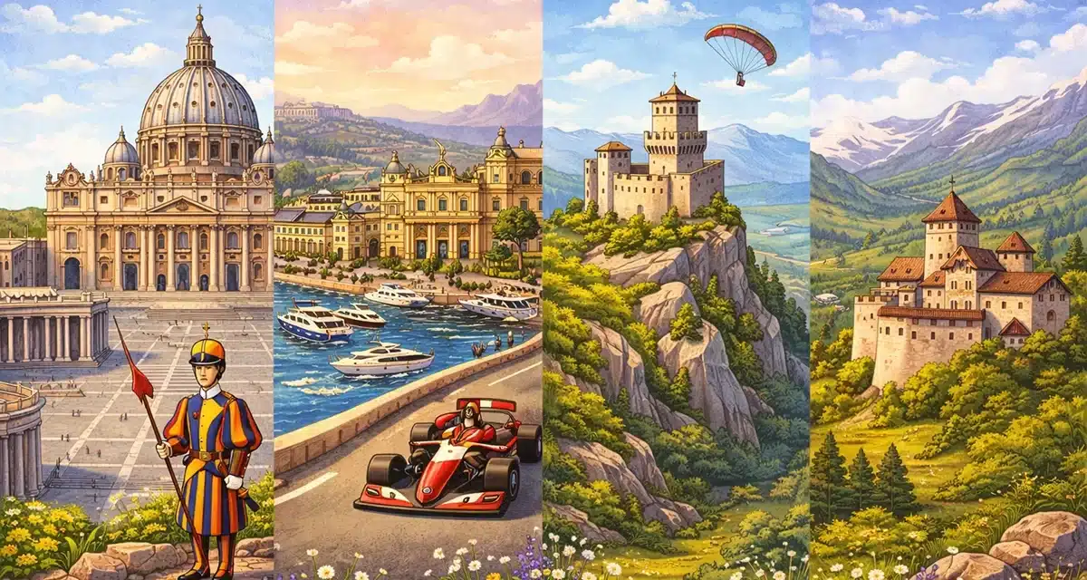 The Four Smallest European Countries: Vatican City, Monaco, San Marino & Liechtenstein